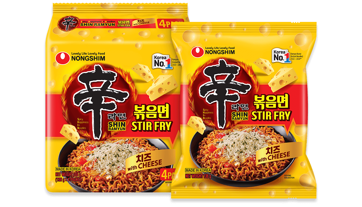 Shin Ramyun Cheese Stir Fry