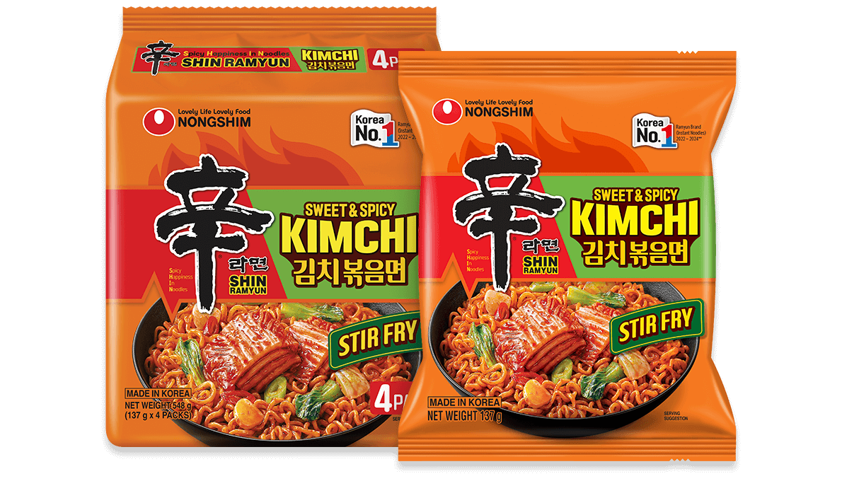Shin Ramyun Kimchi Stir Fry